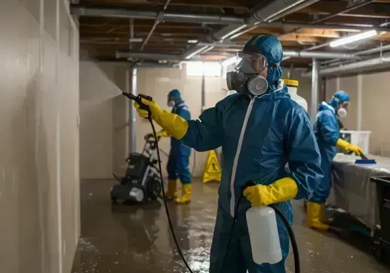 Basement Sanitization and Antimicrobial Treatment process in Byrdstown, TN